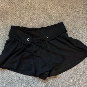 Mango High Waist Black Women's Shorts